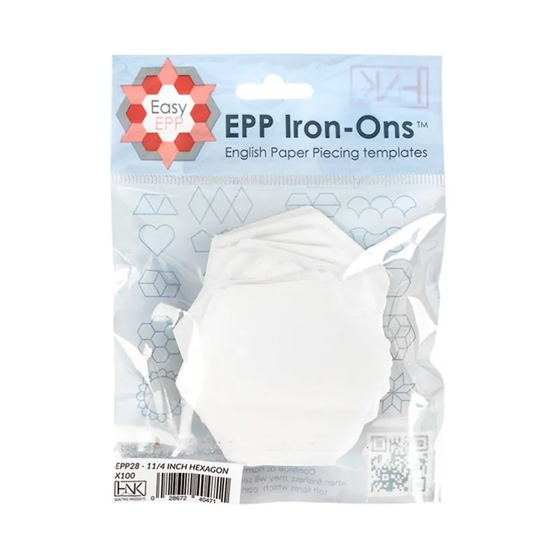 1.25" EPP Iron On Hexagons 100 Pack | Hugs 'N Kisses #EPP28 Fan Favorite