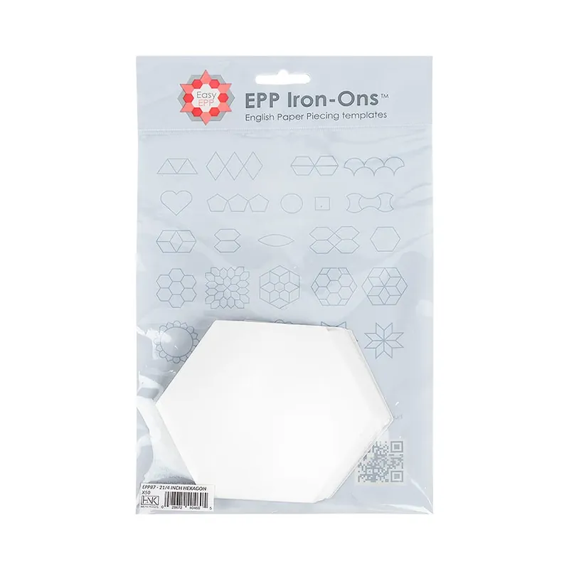 2.25" EPP Iron On Hexagons 50 Pack | Hugs 'N Kisses #EPP87 Buy Direct
