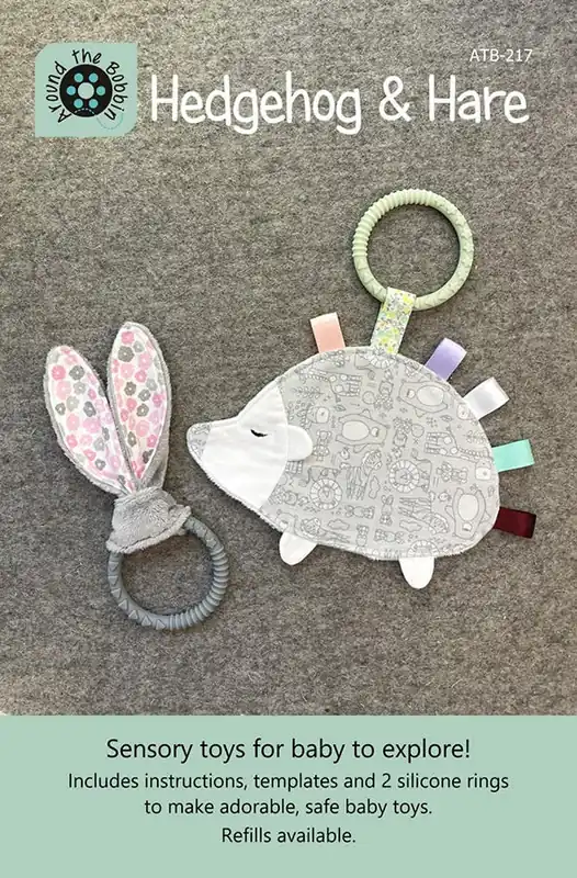 Top Rated Hedgehog & Hare Sewing Pattern | Around the Bobbin #ATB-217
