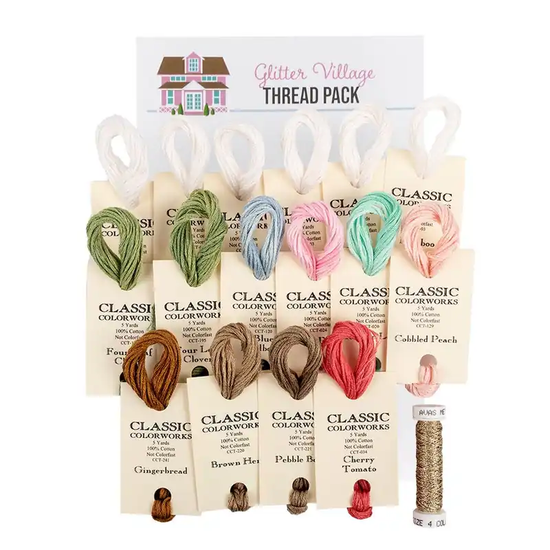 Worldwide Shipping Glitter Village Thread Pack | Fat Quarter Shop Exclusive