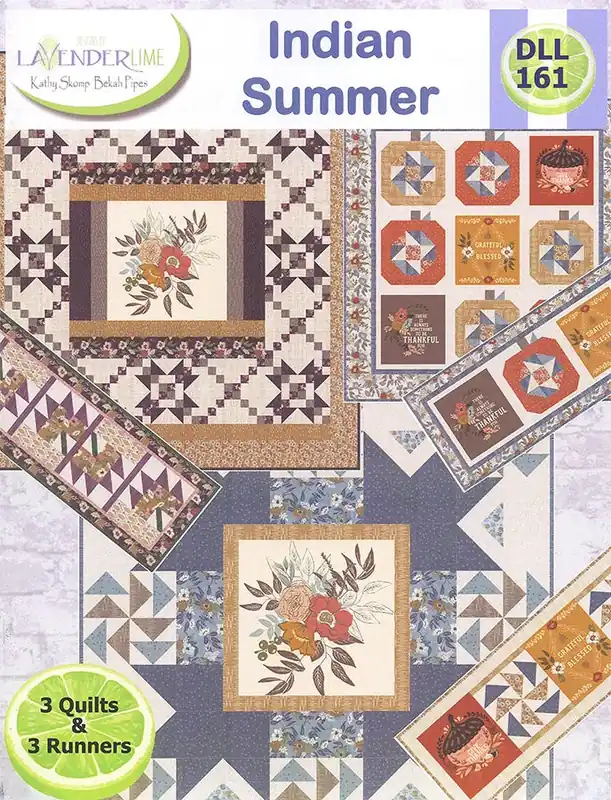 Seasonal Sale Indian Summer Quilt Booklet | Designs by Lavender Lime #DLL-161