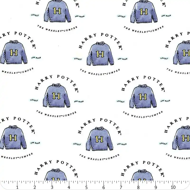 Wizarding World White Watercolor Sweater Yardage | SKU# 23800527-1 Bargain