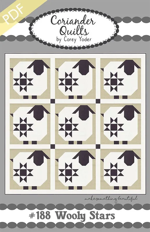 Wooly Stars Downloadable PDF Quilt Pattern | Coriander Quilts Free Returns