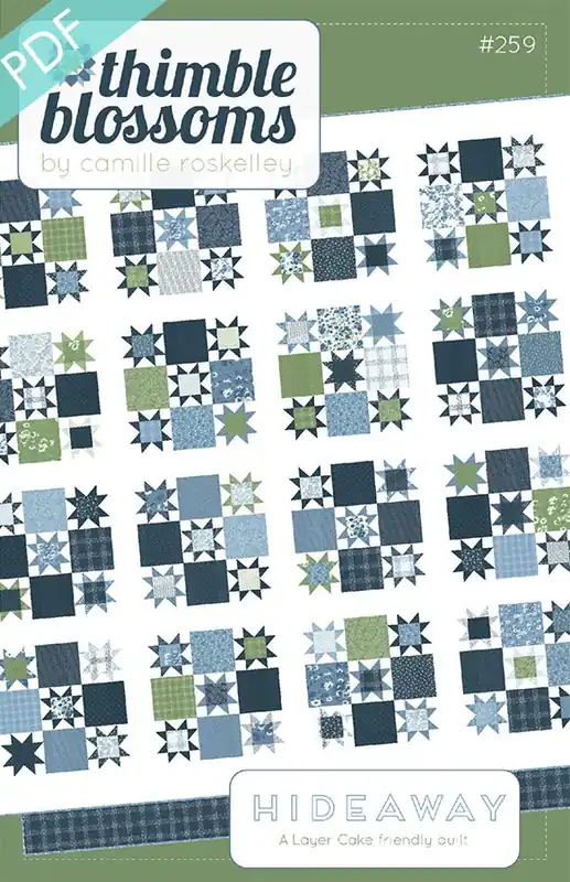 Hideaway Downloadable PDF Quilt Pattern | Thimble Blossoms Limited Time