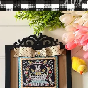 Worldwide Shipping Snowed In Spring Downloadable PDF Cross Stitch Pattern | Stitching with the Housewives Dapper Doodads