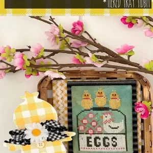 Wholesale Egg Basket Downloadable PDF Cross Stitch Pattern | Stitching with the Housewives Tiered Tray Tidbits