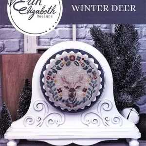 Winter Deer Cross Stitch Pattern | Erin Elizabeth Designs Trending