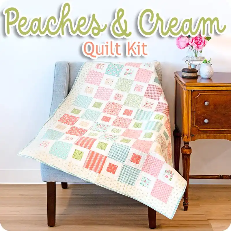 Wholesale Peaches & Cream Quilt Kit | Featuring Sunbonnet by My Sew Quilty Life