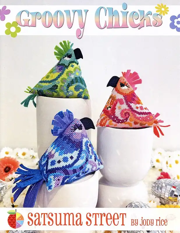 Groovy Chicks Cross Stitch Pattern | Satsuma Street Premium