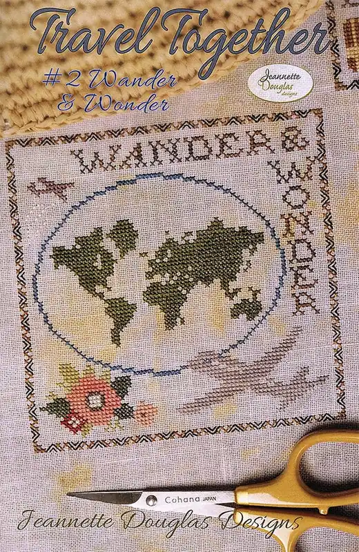 Hot Picks Wander & Wonder Travel Together Series Cross Stitch Pattern | Jeannette Douglas Designs