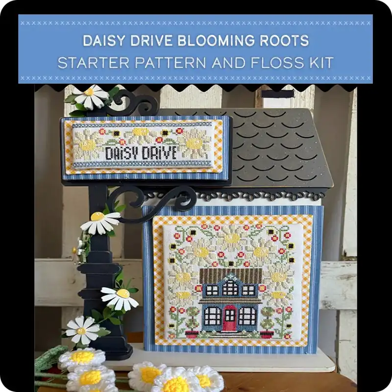 Daisy Drive Blooming Roots Starter Pattern and Floss Kit | Stitching with the Housewives Price Drop