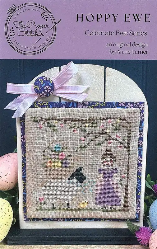 Buy Today Hoppy Ewe Cross Stitch Pattern | The Proper Stitcher