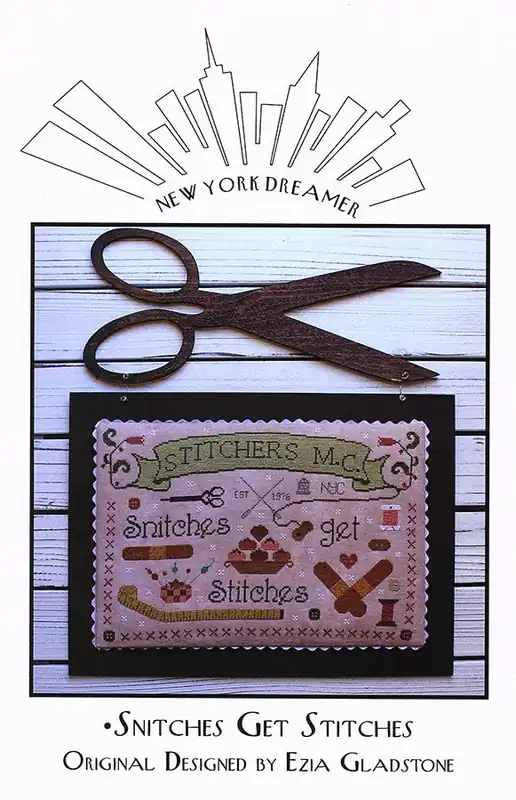 Snitches get Stitches Cross Stitch Pattern | New York Dreamer Hassle-Free Returns