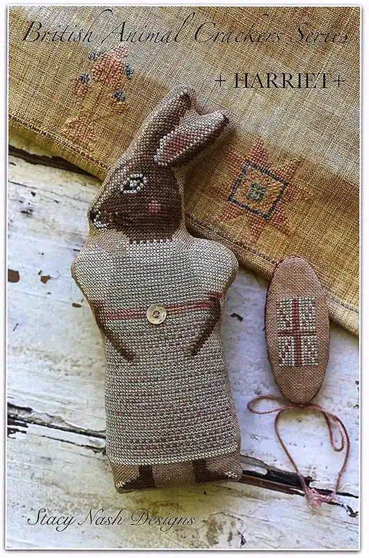 Harriet Animal Crackers British Series Cross Stitch Pattern | Stacy Nash Primitives Special Discount