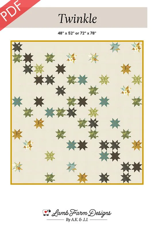 Twinkle Downloadable PDF Quilt Pattern | Lamb Farm Designs Authentic