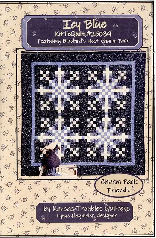 Icy Blue Quilt Pattern | Kansas Troubles Quilters #KT-25039 High Quality
