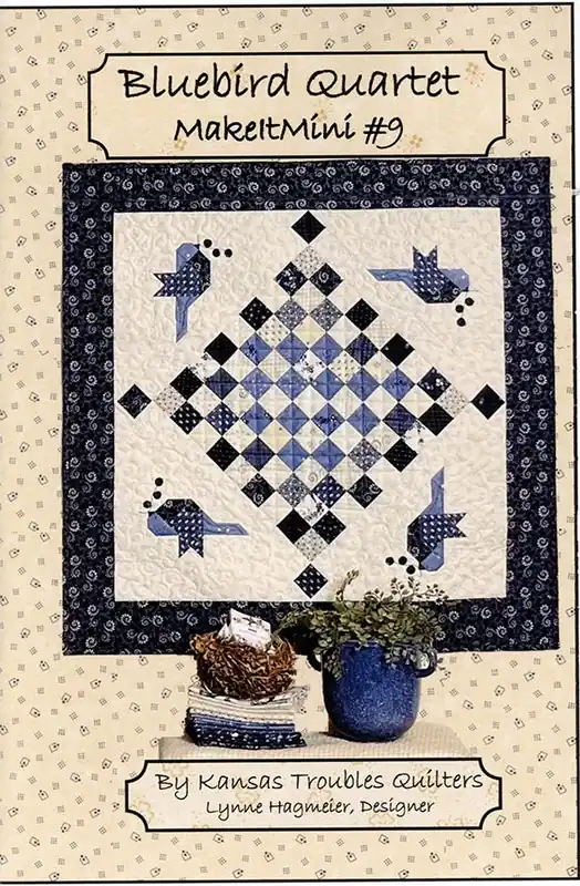 Bluebird Quartet Quilt Pattern | Kansas Troubles Quilters #KT-33009 Last Chance