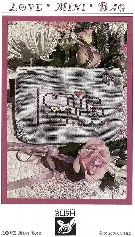 Love Mini Bag Cross Stitch Pattern | Shepherd's Bush Printworks Limited Offer