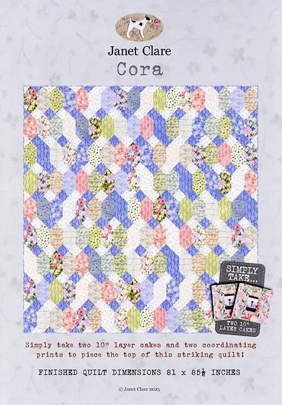 Affordable Cora Quilt Pattern | Janet Clare #JC-266