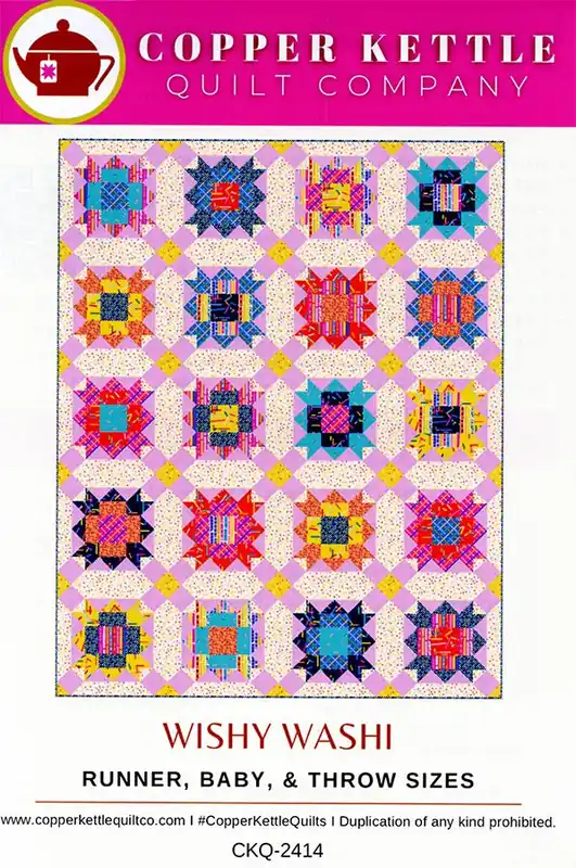 Authentic Wishy Washi Quilt Pattern | Copper Kettle Quilt Company #CKQ-2414