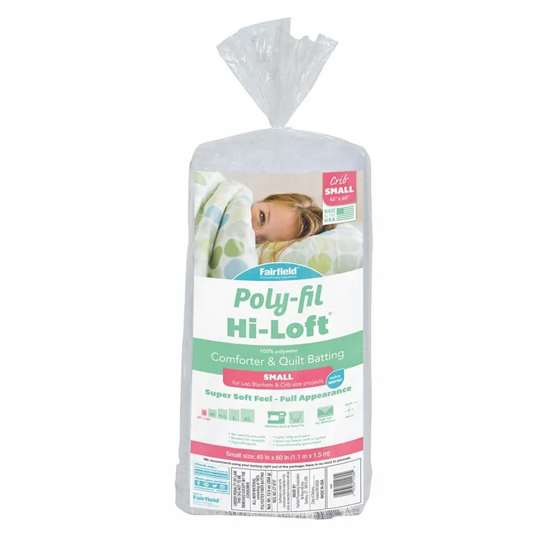 Crafted 45" x 60" Poly-Fil Hi-Loft Crib Quilt Batting | Fairfield #H456