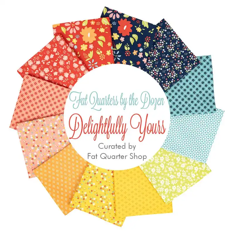 Trusted Brand Delightfully Yours Fat Quarters by the Dozen Companion Fat Quarter Bundle | Curated by Fat Quarter Shop featuring Moda Fabrics