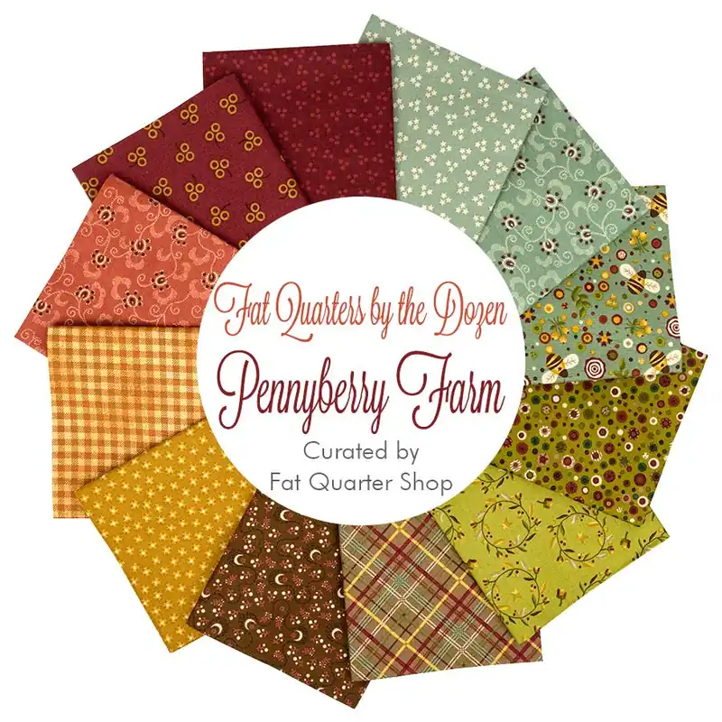 Bulk Order Pennyberry Farm Fat Quarters by the Dozen Companion Fat Quarter Bundle | Curated by Fat Quarter Shop featuring Henry Glass Fabrics