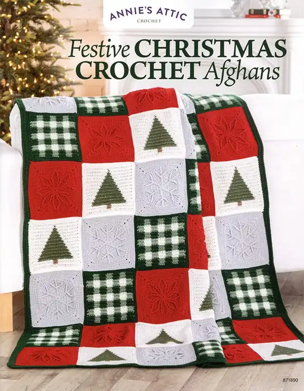 Festive Christmas Crochet Afghans Book | Annie's Quilting #871890 Top Pick