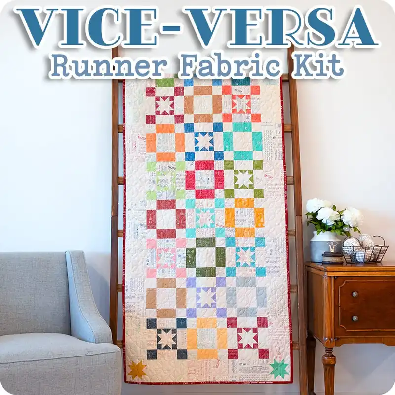 Vice-Versa Runner Fabric Kit | Featuring Type-Ography by Lori Holt of Bee in my Bonnet Shop Now