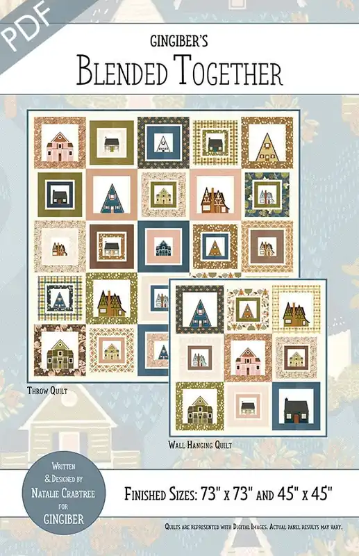 Exclusive Blended Together Downloadable PDF Quilt Pattern | Gingiber