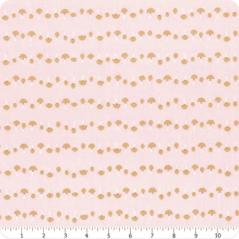 Best Price Forest Village Pink Mushrooms Yardage | SKU# C15607-PINK