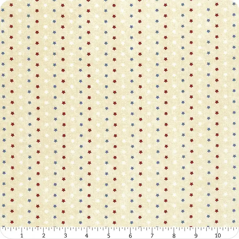 Sale Stars of Valor Cream Little Stars All Over Yardage | SKU# 30090-213