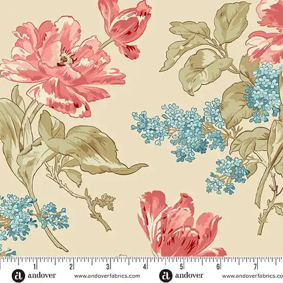 Lighthouse Sand Front Porch Bouquet 108" Wide Yardage | SKU# 1489-L Big Sale