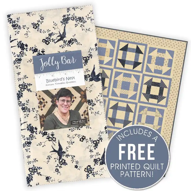 Final Sale Bluebird's Nest Jolly Bar | Kansas Troubles Quilters for Moda Fabrics