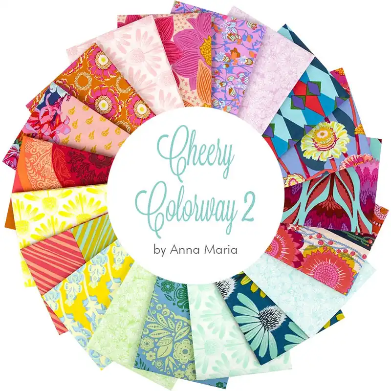 Direct From Factory Cheery Colorway 2 Fat Quarter Bundle | Anna Maria for Northcott Fabrics
