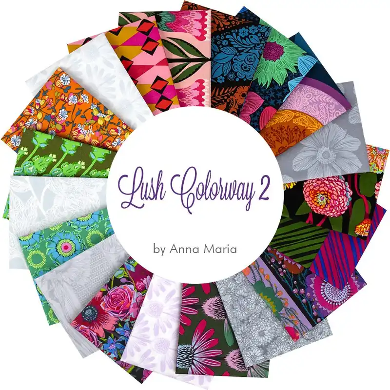 Lush Colorway 2 Fat Quarter Bundle | Anna Maria for Northcott Fabrics Price Cut