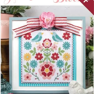 Worldwide Shipping Springtime Blooms Downloadable PDF Cross Stitch Pattern | It's Sew Emma