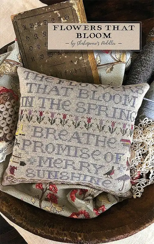 Price Cut Flowers That Bloom Cross Stitch Pattern | Shakespeare's Peddler