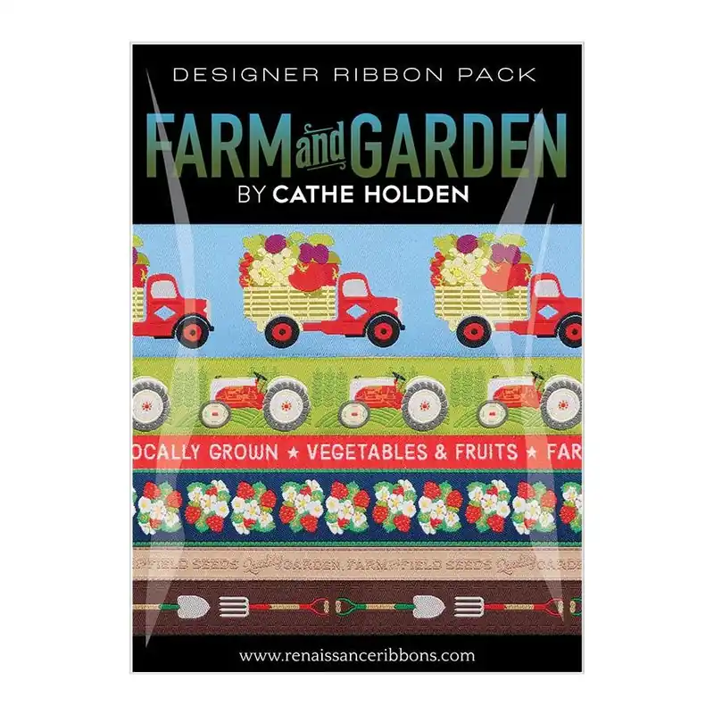Price Drop Cathe Holden Farm and Garden Designer Ribbon Pack | Renaissance Ribbons #DP-127