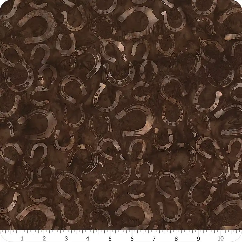 Cowgirl Dreams Batiks Havana Horseshoe Yardage | SKU# W2598-253 Free Returns
