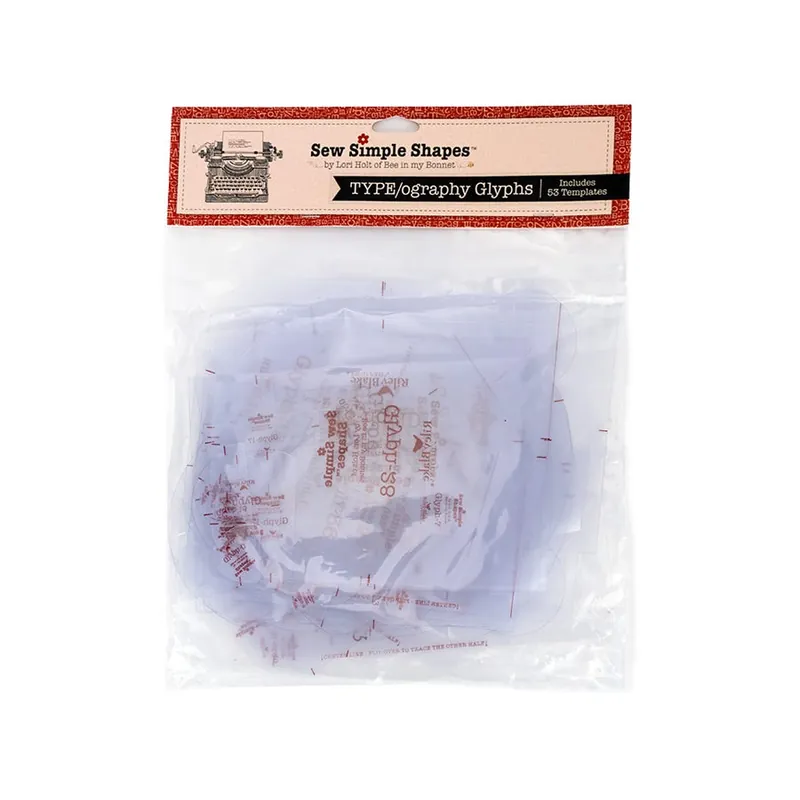 Type-Ography Glyphs Sew Simple Shapes | Lori Holt of Bee in my Bonnet #STT-45616 Affordable