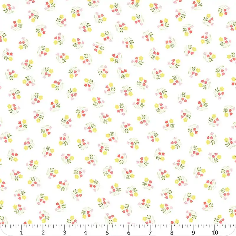 Last Chance Afternoon in the Garden White Floral Notes Yardage | SKU# 54439-1