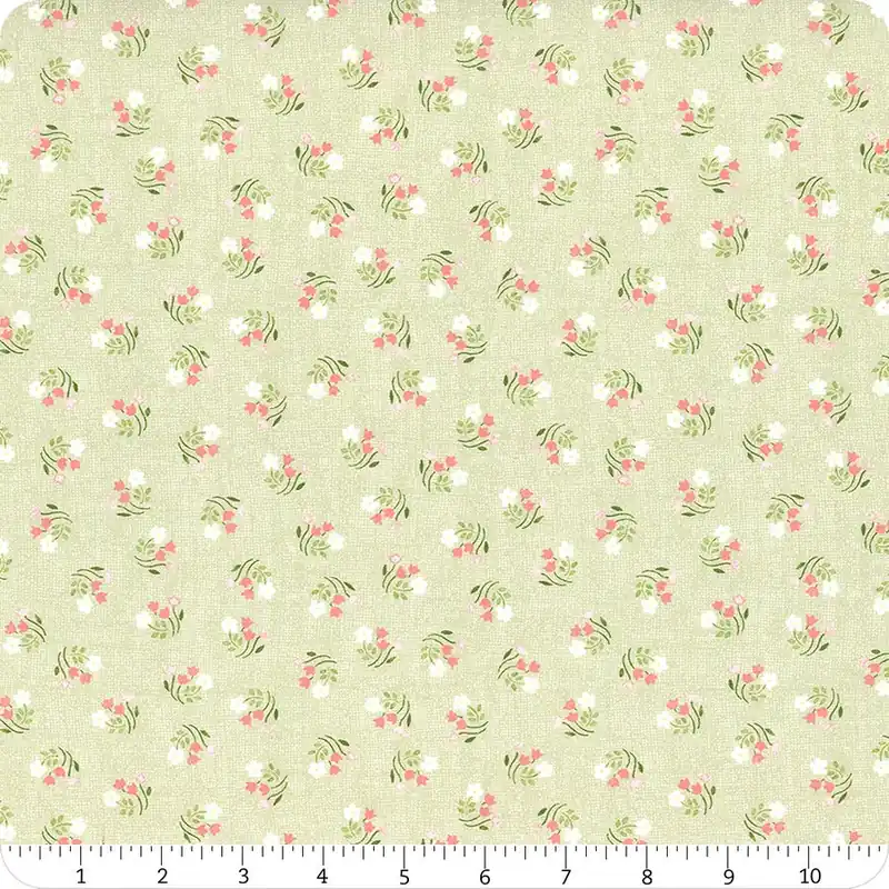 High Quality Afternoon in the Garden Mint Floral Notes Yardage | SKU# 54439-2
