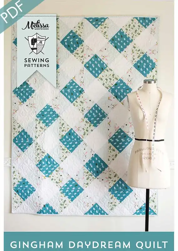 Gingham Daydream Downloadable PDF Quilt Pattern | Melissa Mortenson High Quality