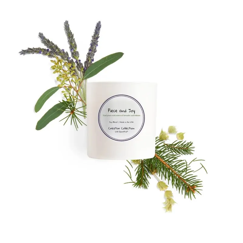 7.5oz Piece and Joy Candle | Creator Collection by Cue Hassle-Free Returns