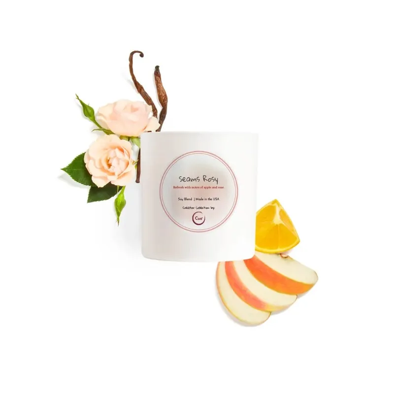 7.5oz Seams Rosy Candle | Creator Collection by Cue Next Day Delivery
