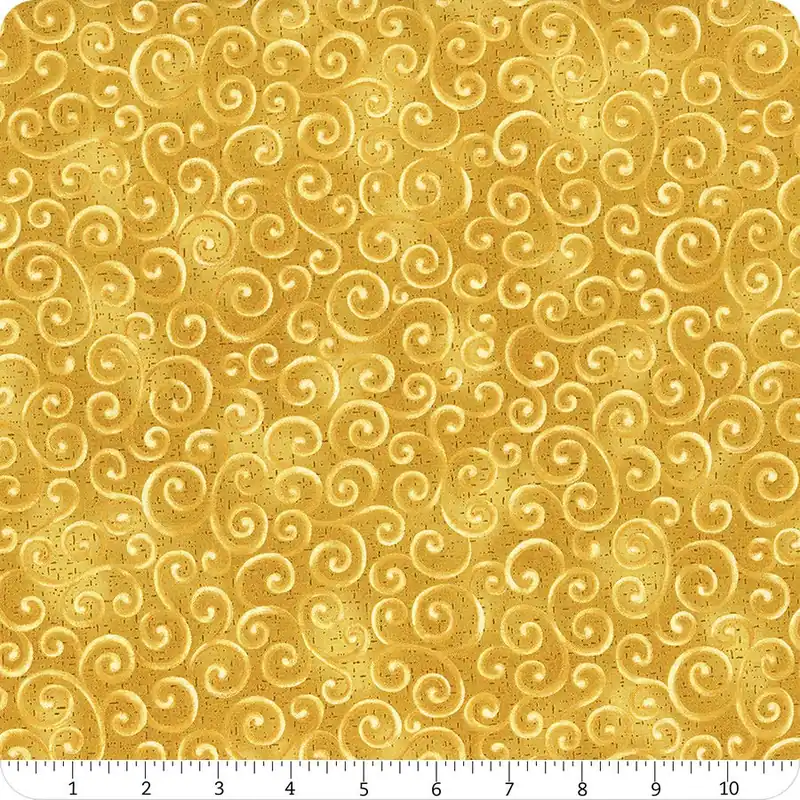 Autumn Breeze Gold Swirling Winds Yardage | SKU# 17153-30 Premium