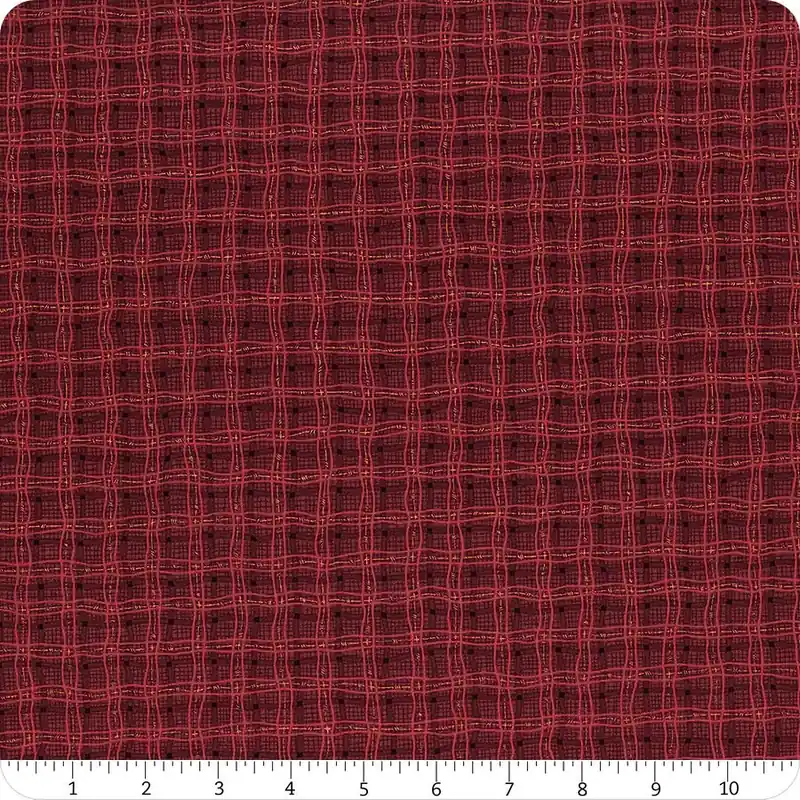 Autumn Breeze Red Rambling Plaid Yardage | SKU# 17154-10 Factory Price