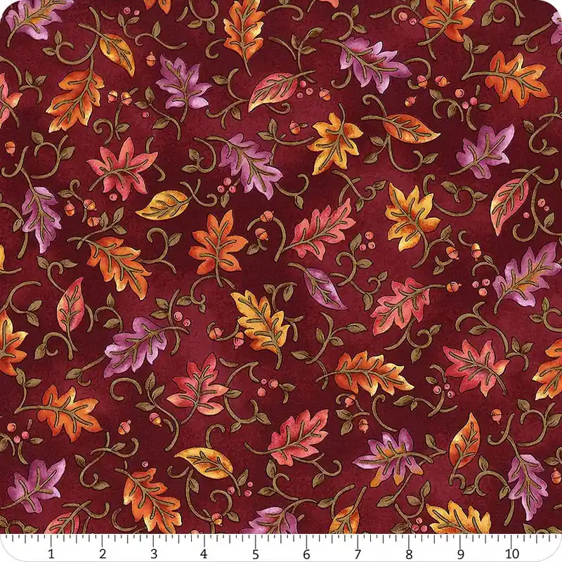 Autumn Breeze Red Dancing Leaves Yardage | SKU# 17150-10 Exclusive Offer