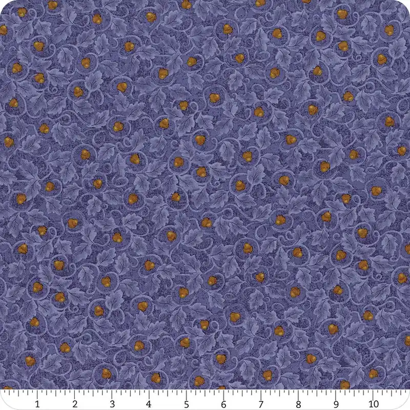Autumn Breeze Blue Acorn Twirl Yardage | SKU# 17151-50 Special Offer